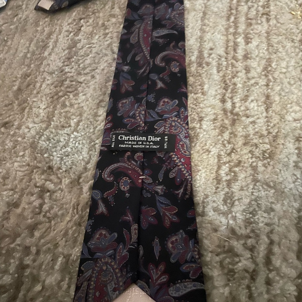 Christian Dior Paisley Tie